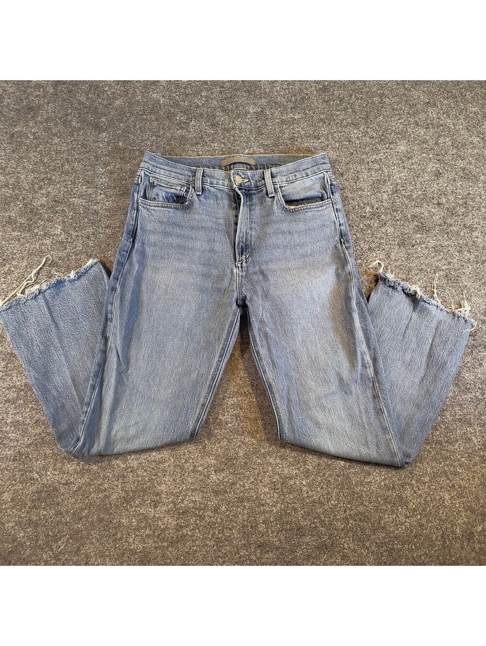 Joe's Jeans Women's Raw Hem Crop Straight Leg Denim Jeans Size 30